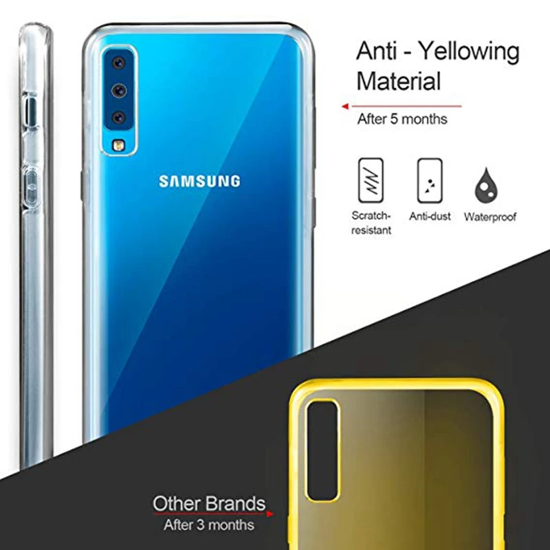 Full Body Clear Case for Samsung Galaxy J2 J4 J6 J8 A6 A8 A9 A7 A750 S8 S9 S5 S6 S7 edge Note 8 9 10 360 Degree Soft Cover