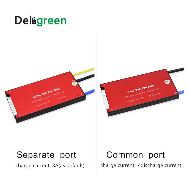  Deligreen 21S 25A 35A 45A 60A 72V PCM/PCB/BMS für 18650 lithium-batterie pack auf dreirad bicycel r