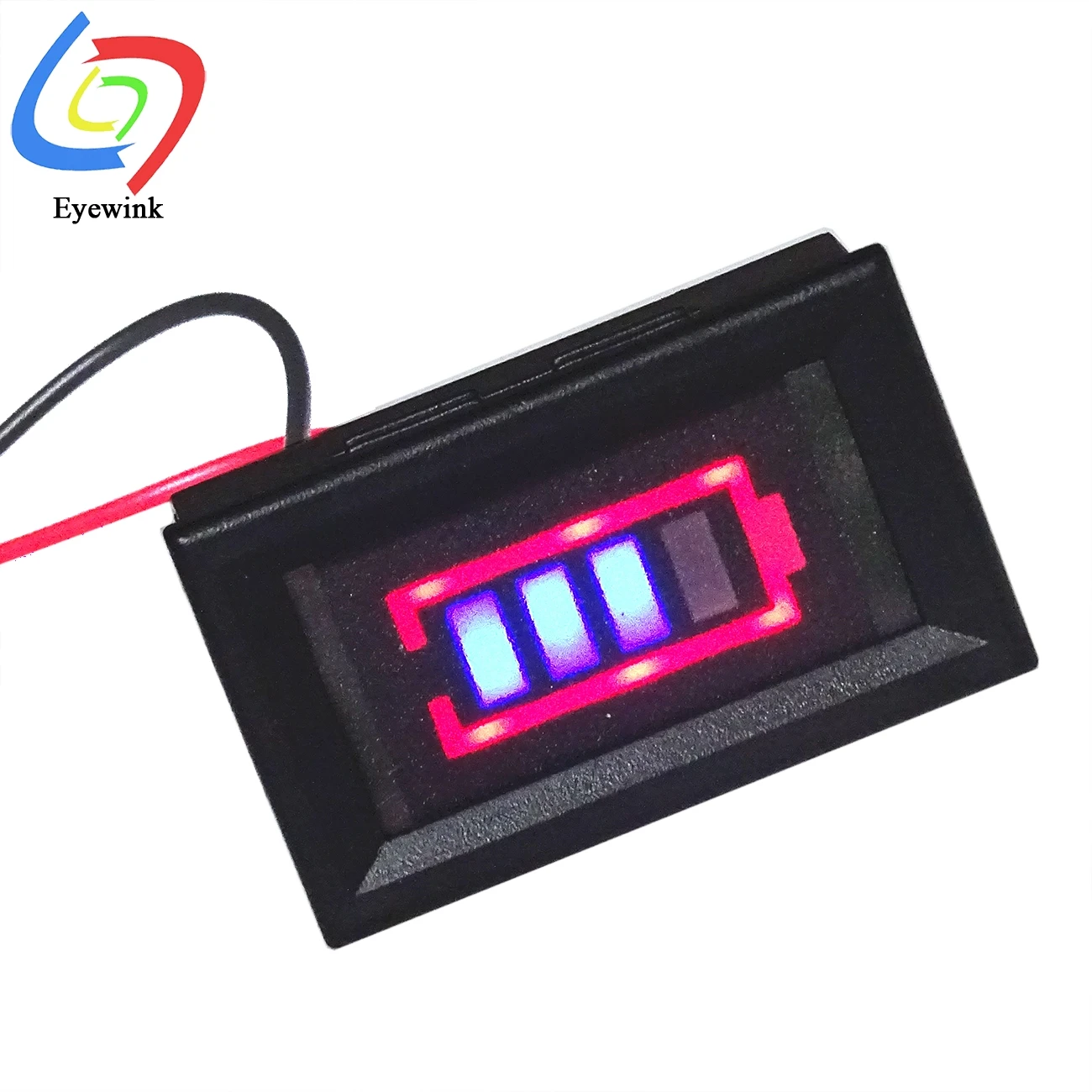 

3.7-30V Lithium Battery Indicator Board Battery Capacity Percentage Indicator Blue Display Electric Vehicle Battery Power Tester