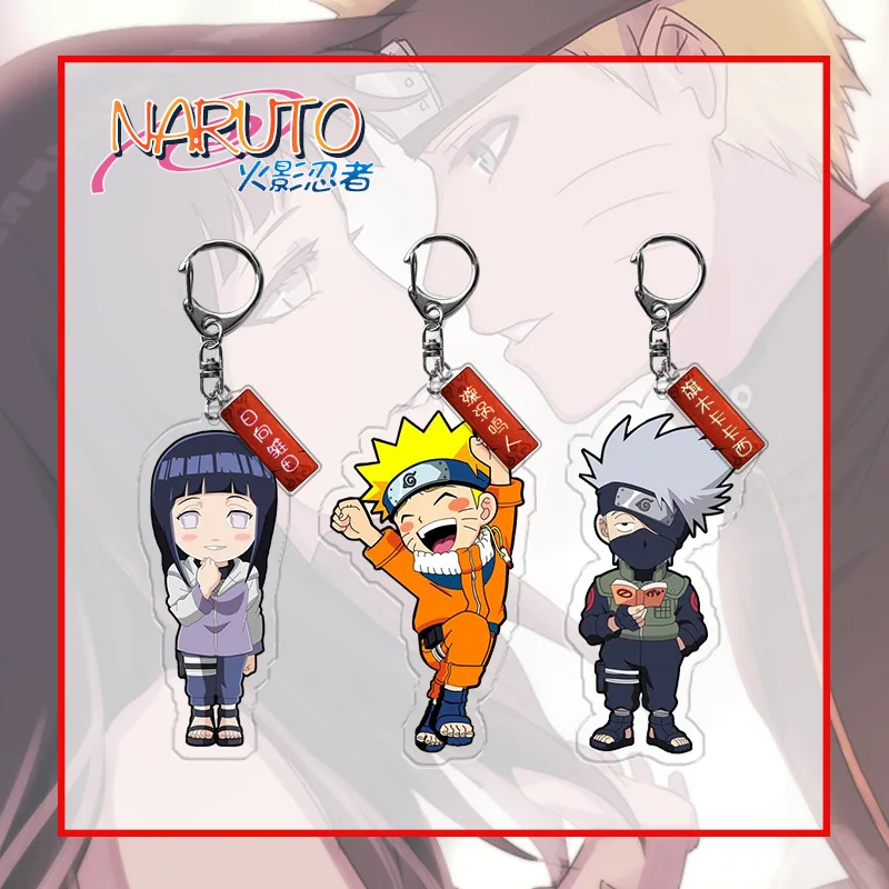 

Anime Naruto Key Chain Cosplay Badge Accessories Acrylic Cartoon Cute Uchiha Itachi Akatsuki Pendant Keychian Gift