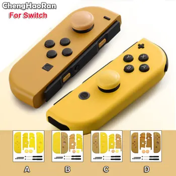 

ChengHaoRan Protection Case for Nintendo Switch NS Joy-Con Controller Replacement Housing Shell Cover w/ Grips Cap,Screwdriver