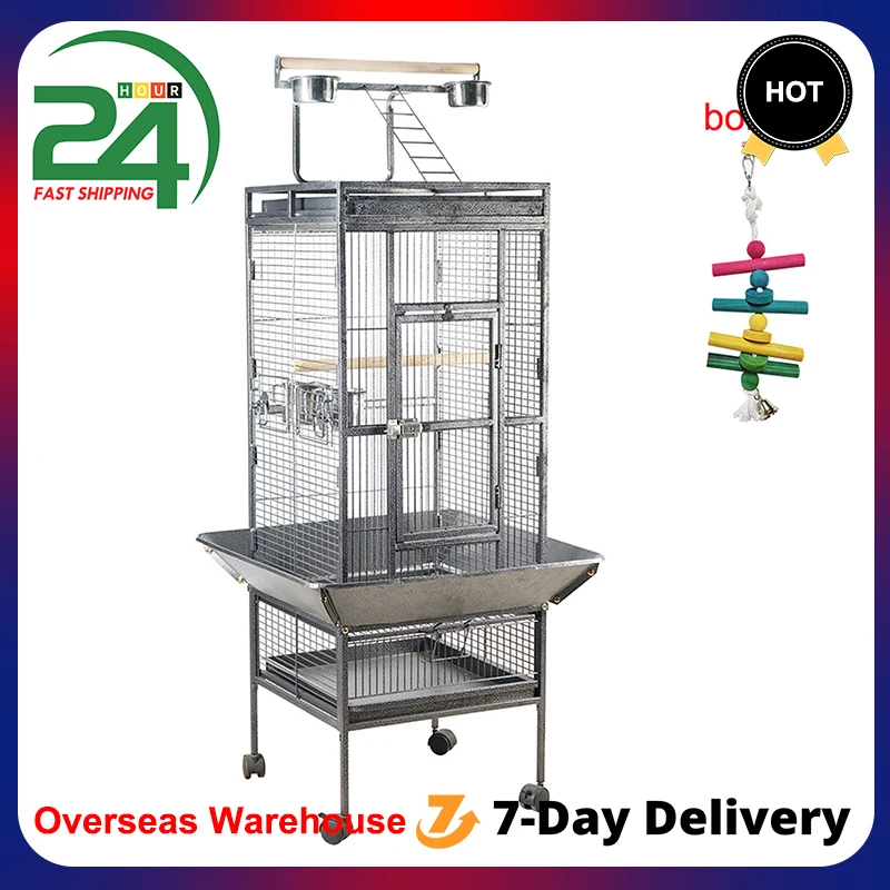 Bird Cage Parrot Luxury Large Bird Cages Large Metal Peony Wren Breeding Cage Accessories for