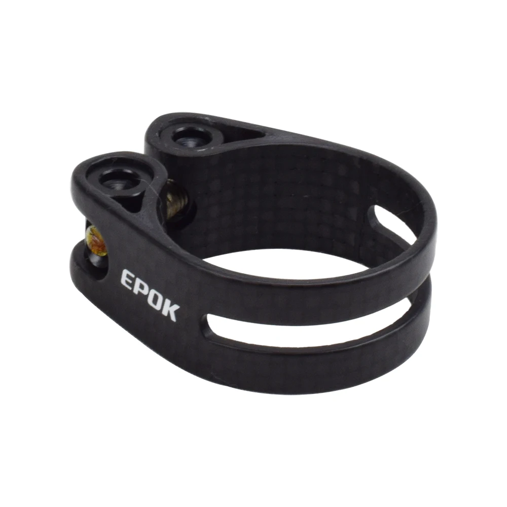 Carbon Bike Seat Clamp 31.8mm 34.9mm Carbon Fiber MTB Mountain Bicycle Seatpost Clamps Titanium/Stainless Steel Bolt