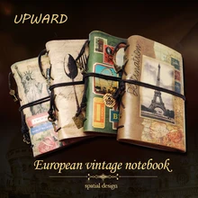 Супер! Старинные блокнот ретро ноутбук дневник ручной работы из кожи ноутбук Ретро ноутбук, ручной кожаная тетрадь