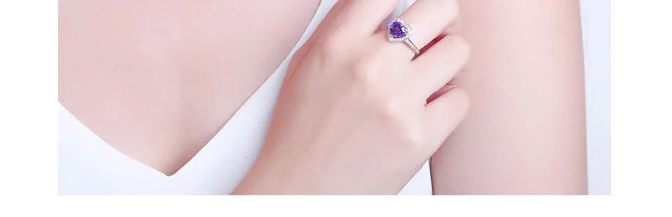 WEGARASTI серебряное 925 Ювелирное кольцо аметист Серебро 925 женские классические кольца из натурального Поделочного Камня обручальное кольцо хорошее ювелирное изделие