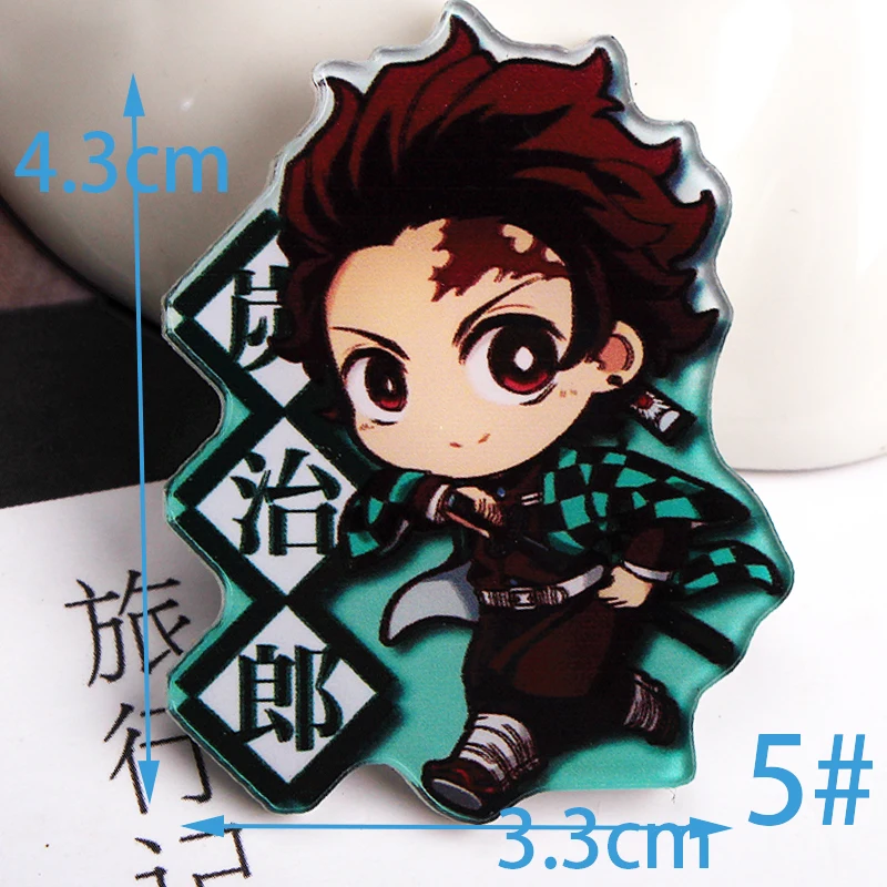 1 шт. Kimetsu no Yaiba мультфильм герой значки на одежду акриловые значки Kawaii значки на рюкзак булавка брошь значок y10