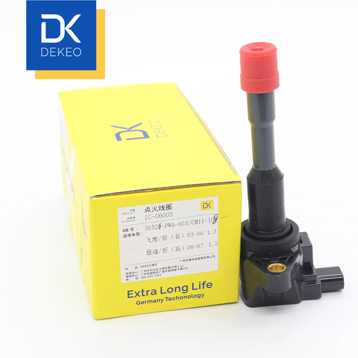 DEKEO катушки зажигания для Honda Fit(GD 2003-2008) City Civic HYBRID(8 2005-2011) EVERUS S1 CM11-108