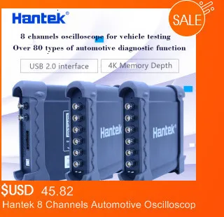 Hantek 4CH USB осциллографы/генератор сигналов произвольной формы/спектральный анализ/счетчик частот 60 МГц полоса пропускания DSO3064A/DSO3064