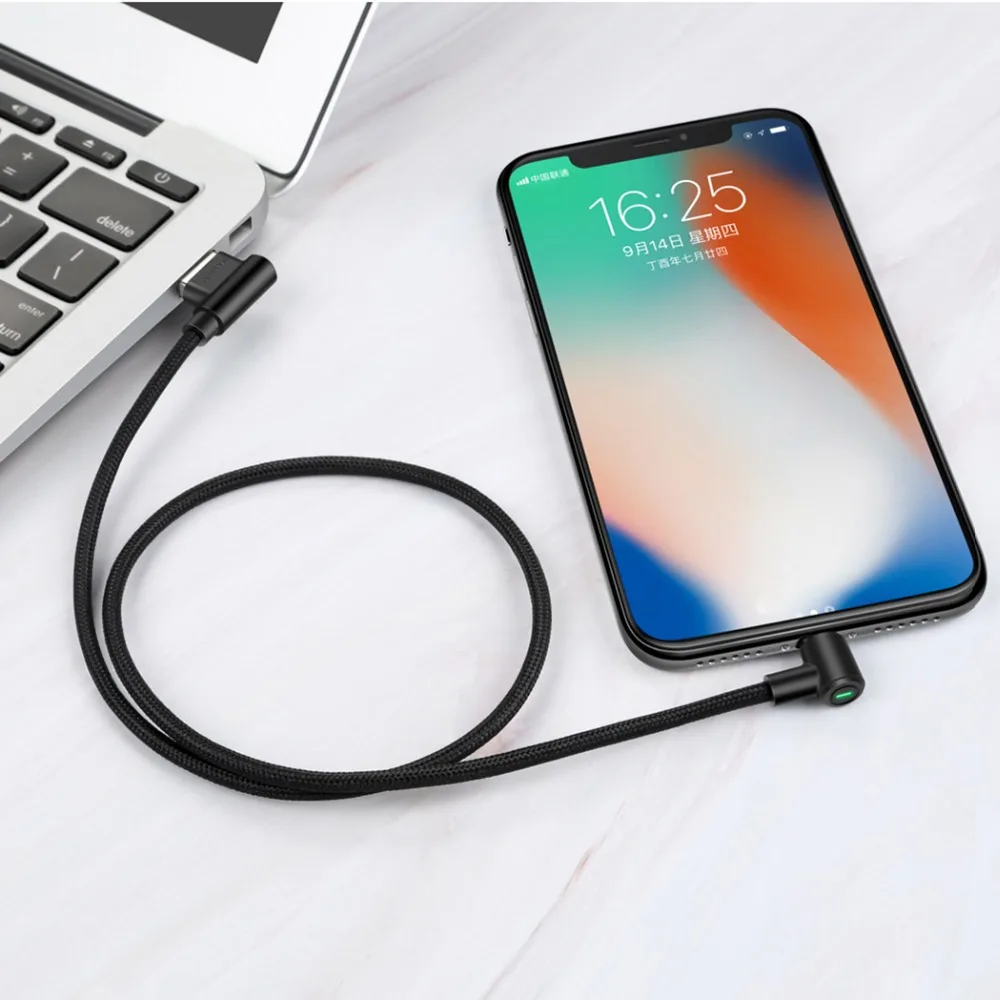Mcdodo USB кабель для iPhone светодиодный шнур для быстрой зарядки данных для iPhone XS MAX X XR 8 7 6 Plus 6s iPad USB кабель для зарядки мобильных телефонов