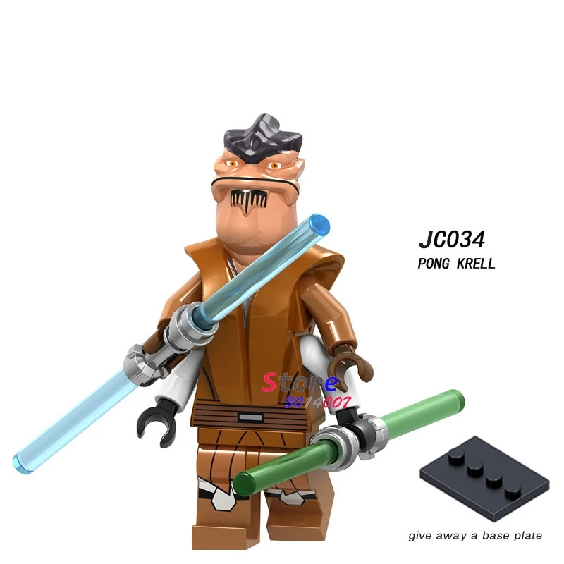 JC034 Одиночный Sergeant Maz Kannata Snoke Pong Krell Строительный Блок игрушка для детей фигурки - Цвет: JC034