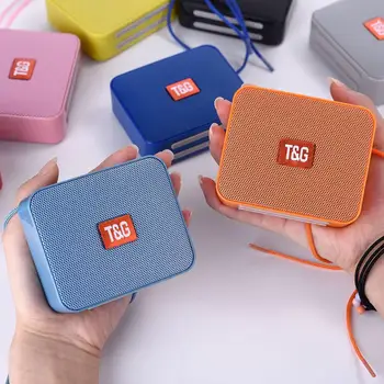 

TG166 Mini Portable Bluetooth Speaker Square Wireless Loudspeaker Stereo Music Surround Outdoor Boombox Support FM TF Card