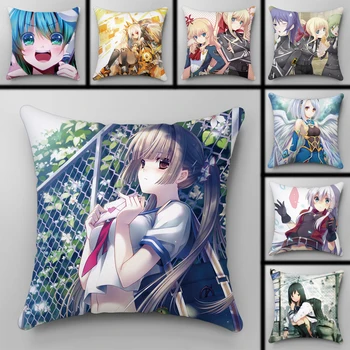 

Anime Surrounding Pillowcase Printed Pillow Cover Anime Grils Decorative Pillowcase Customize Gift 45x45cm