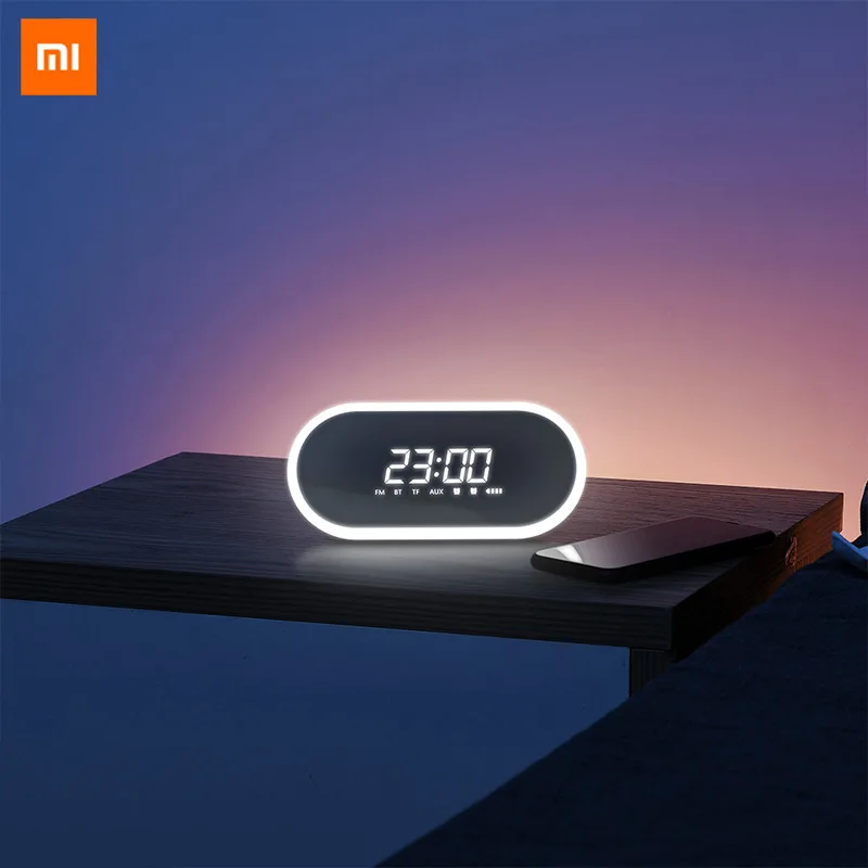 Xiaomi Youpin BASEUS Wireless Bluetooth speaker household subwoofer mini sound alarm clock mirror p