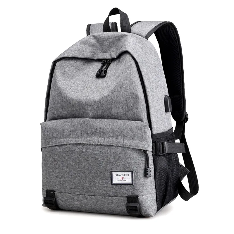 

2018 New Style USB Charging Backpack Men Retro Canvas Tide Ride Backpack Logo