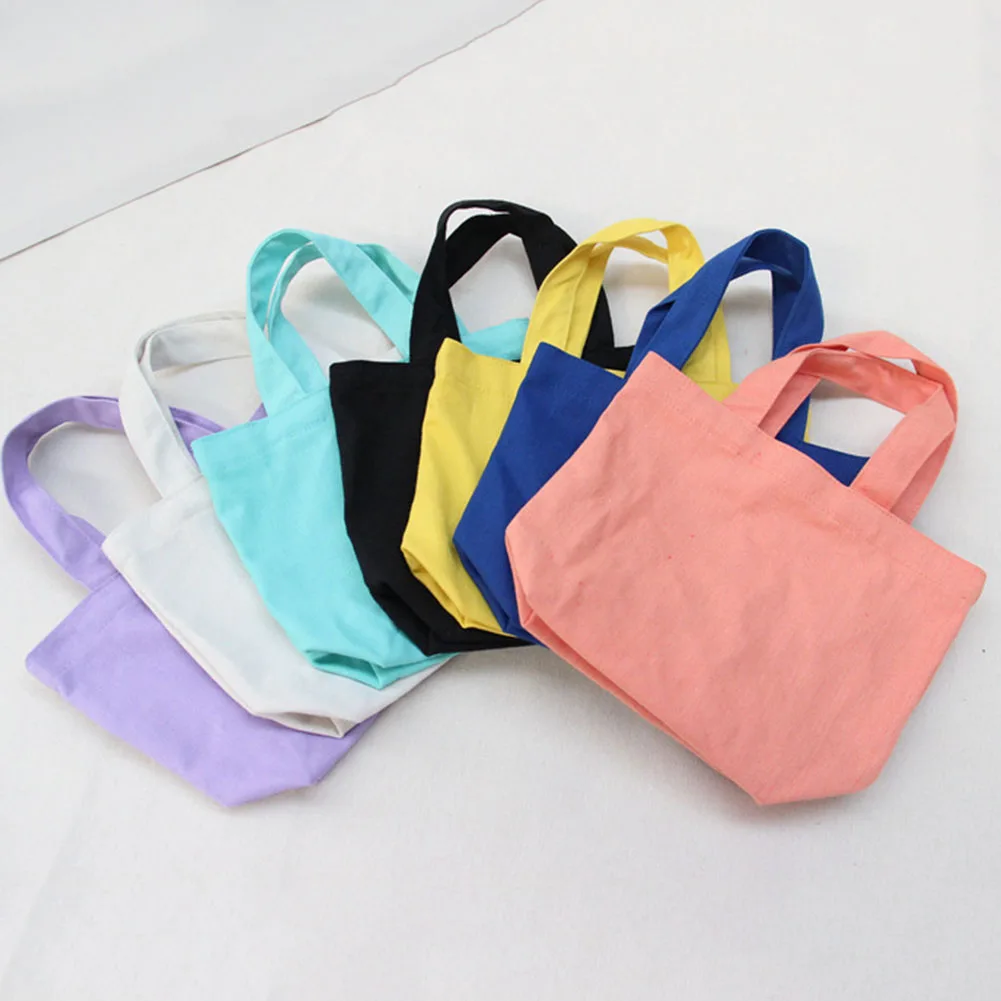 Холщовая хлопковая простая хозяйственная сумка для девочек, модная однотонная Повседневная Ручная сумка Pacakge, складная сумка, Большая вместительная сумка-тоут - Цвет: dark blue