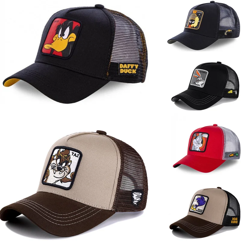 Бейсболка для мужчин и женщин хлопковая кепка в стиле хип хоп с мультяшным героем