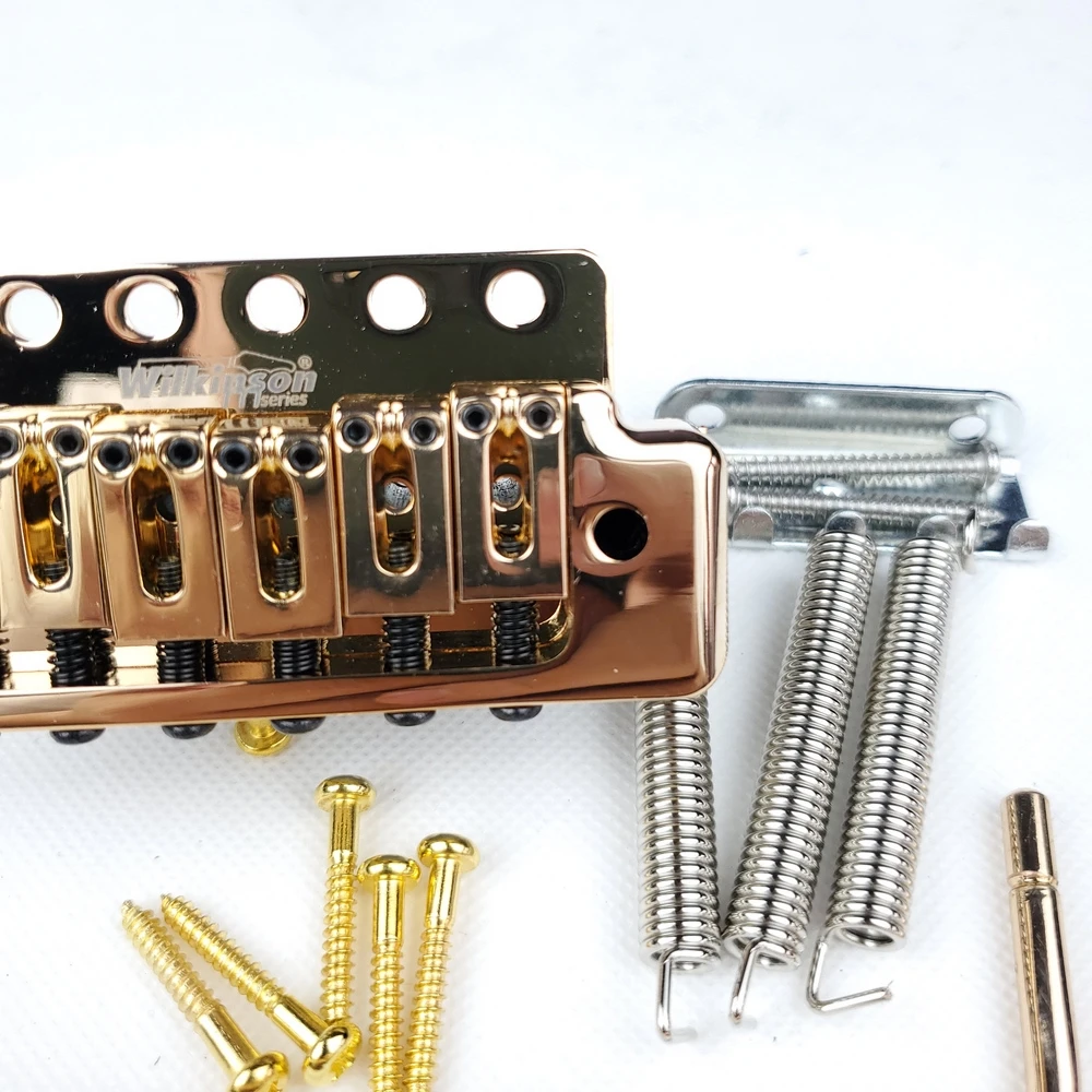 Wilkinson Electric Guitar Fixed 6 Screws ST Tremolo Vibrato Bridge Gold WOV09