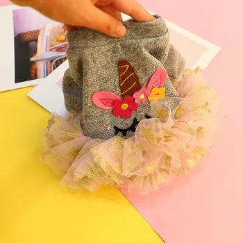 

Dogs Pets Clothing Dog Clothes Teddy Pomeranian Dress Pet Puppies Clothes Autumn and Winter Princess Dress Cute Skirt