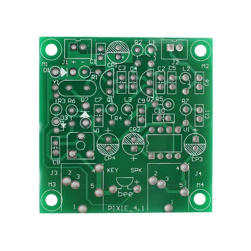 Радио 40 м CW коротковолновый передатчик приемник версия 4,1 7,023-7,026 МГц QRP Pixie наборы DIY с зуммером приемопередатчика