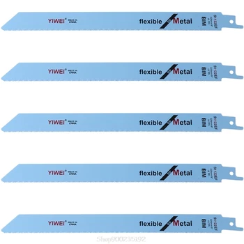 

5 Pcs 227mm 9\" BIM S1122EF Reciprocating Saw Blade For Cutting Wood And Metal Au 12 20 Dropship