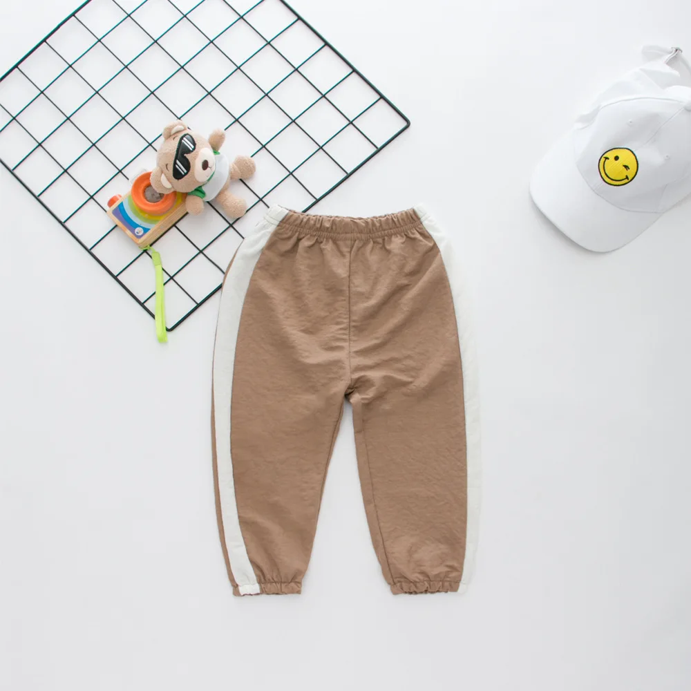 

Children Anti Mosquito Pants New Style Summer BOY'S Cotton Linen Brace Air Conditioner Pants Baby Summer Wear Loose Casual Lante
