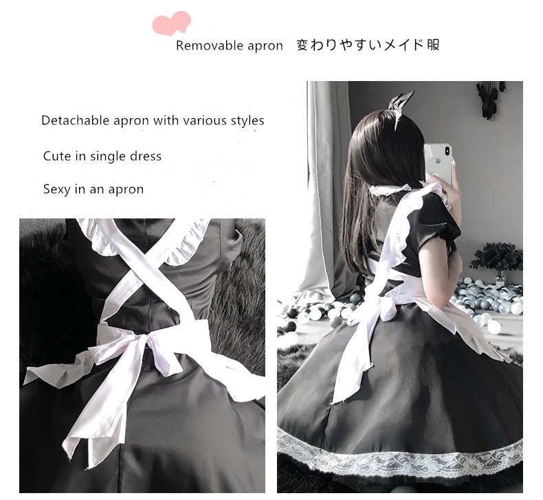 FANAN Sexy Costumes For Women Cosplay Maid Dress Outfit Apron Cute Lolita French Roleplay Amine Waitress Uniform -Outlet Maid Outfit Store Hf6daede178dd41f793cca2ec6d1aff9dL.jpg