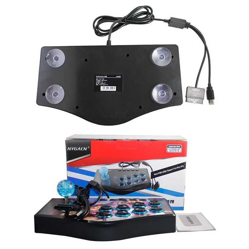 Ретро аркадный Стик для геймпада контроллер Usb джойстик для Ps2/Ps3/Pc/Android Smart Tv встроенный вибратор восьминаправленный джойстик