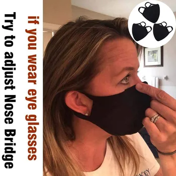 

3PCS Adult Anti-dust Reusable Washable Cotton Mouth Face Masks Dustproof Facemask Reusable Scarf Flag Bandana drop-shipping#3