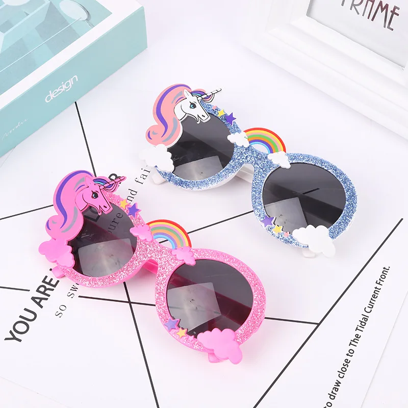 

First Birthday Party Sun Unicorn Glasses Unicorn Parti Tianma Shape Rainbow Birthday Party Dance Party Funny Glasses