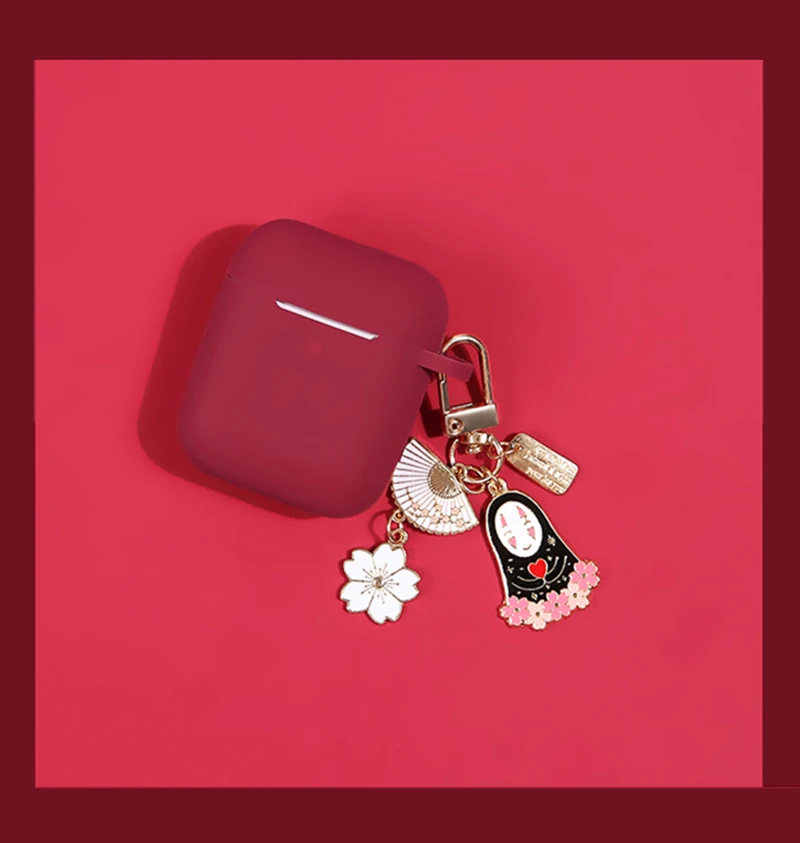 Чехол для Apple AirPods силиконовый мультяшный наушник Чехлы для Airpods 1 2 аксессуары защитный чехол Единорог брелок подарки