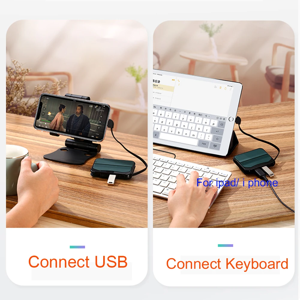 USB адаптер 4 в 1 для Iphone IOS 13 Lightning на USB|Переходники и адаптеры| |