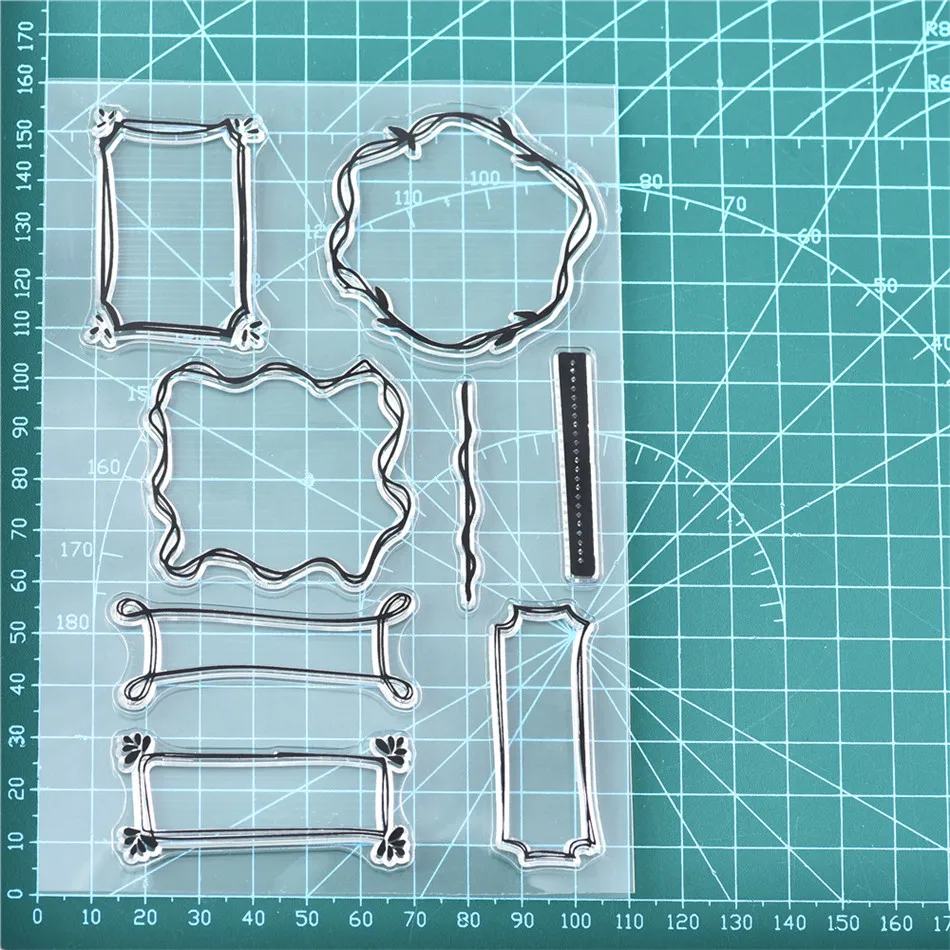 Naifumodo рамка прозрачные штампы рождественский штамп для DIY скрапбукинга фотоальбом декоративная печать рукоделия