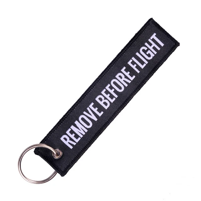 Remove Before Flight тканые автомобильный брелок для ключей с вышивкой брелок для ключей из цинкового сплава, цинковый сплав мотоцикла ключи для автомобиля(я тебя люблю), креативная авто аксессуары 1183266 - Название цвета: Black