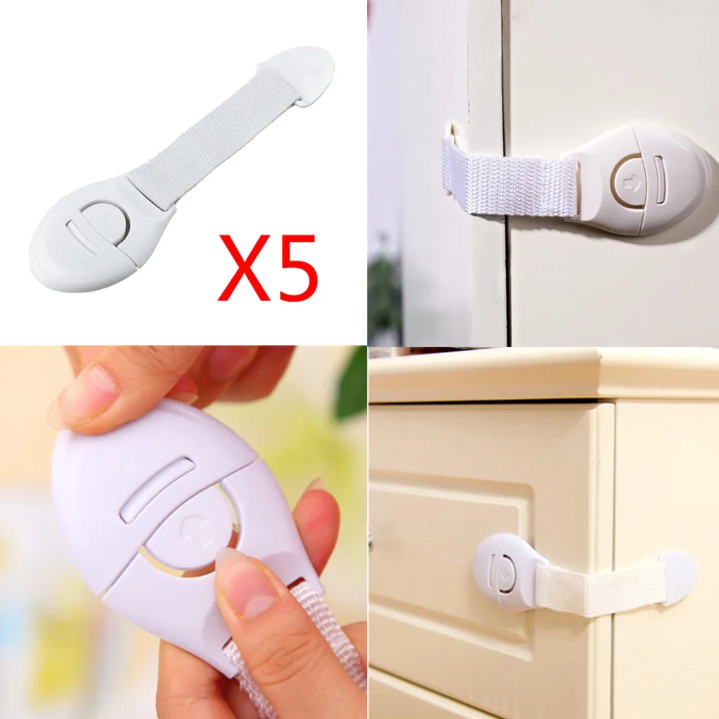 

5PCS Multi-function Baby Child Fridge Drawer Door Cabinet Cupboard Safety Lock