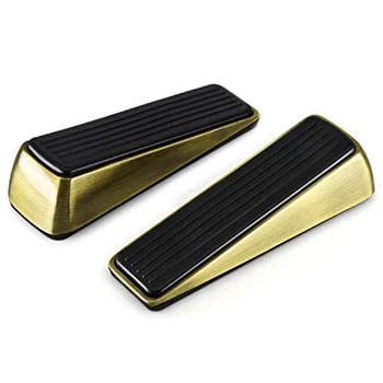 

Heavy Duty Zinc Alloy and Rubber Door Stop, Beautiful Rubber Handle Will Not Scratch the Bottom of the Door and Floor