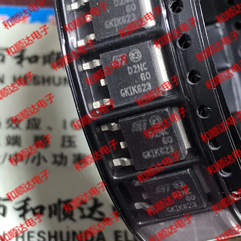 /5 предметов в лоте, D2NC60 STD2NC60-252 600V 2A