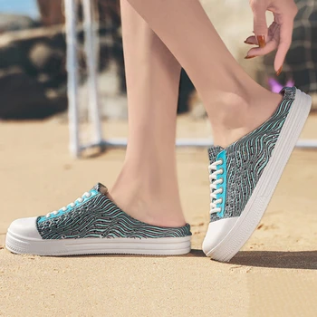 

Women Wear Slippers Design New Trend Summer Cool Casual Shoes Non-Slip Soft Bottom Students Without Heels Lazy Board Shoes