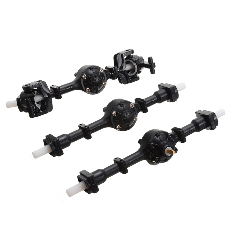 3pcs 1 Set Metal Gear Front + Middle + Rear Axle Bridge Replacement For WPL B36 B16 RC Car Spare Parts