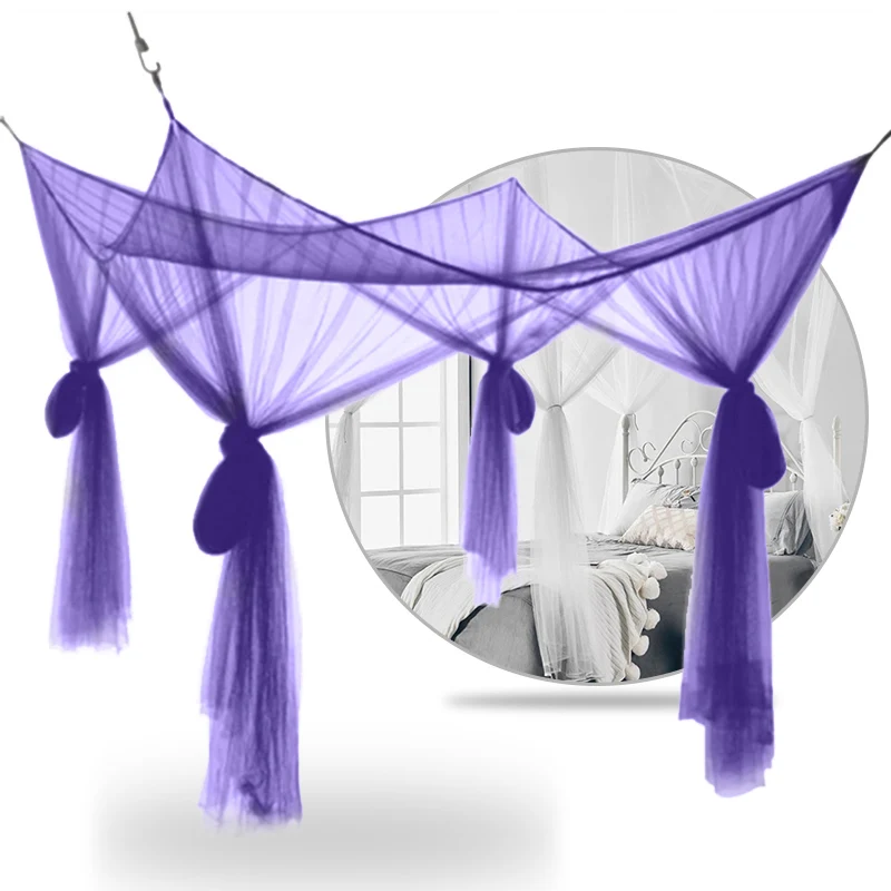 

2020-2HOT Summer Mosquito Net Elegant Lace Canopy Curtain Baldachin Netting Quarto Doors For Double Moustiquaire Beds Kids Room