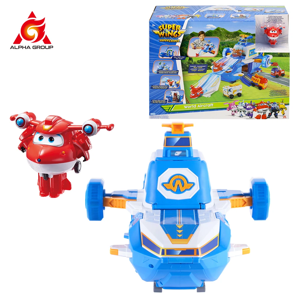 Движущаяся воздушная база Super Wings S4 с подсветкой и звуком в комплект входит 2
