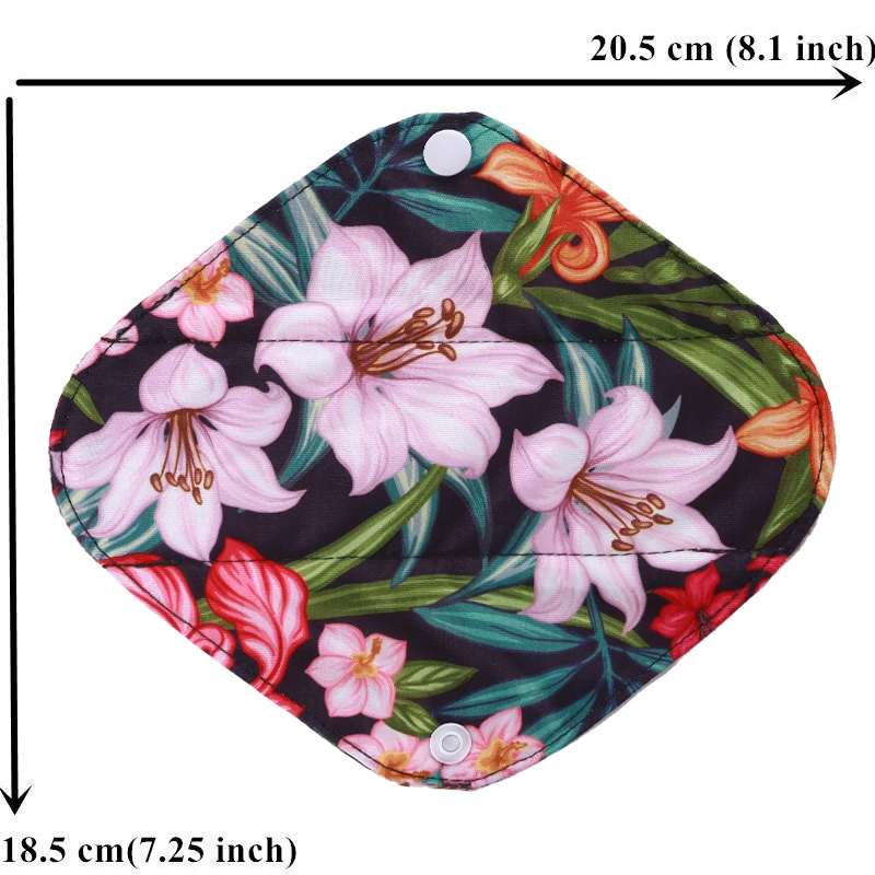 10pcs Reusable Waterproof Bamboo Fiber Pads Menstrual Cloth Sanitary Pads Feminine Maternity Hygiene Panty Liner Sanitary Pads