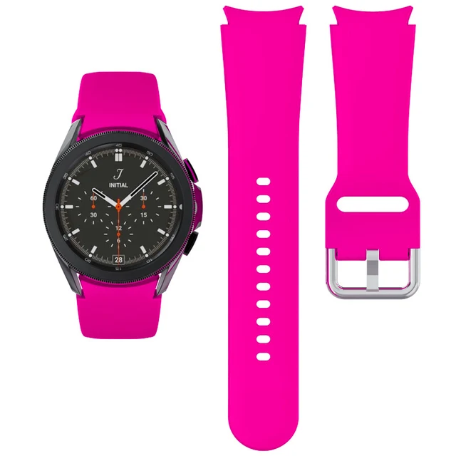 20mm watch Band For Samsung Galaxy Watch 4 classic 46mm 42mm smartwatch Silicone Sports Bracelet Galaxy Watch 4 44mm 40mm Strap Barbie