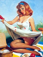 Wall Sticker For Pechincha Pin Up Girl Sexy, Retro Metal Aluminium Sign Vintage Pub Bar Man Cave Shed Decals