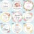 100pcs, 2-10cm custom logo sticker White label/wedding sticker design Kraft baking gift sticker вашего собственного названия компании