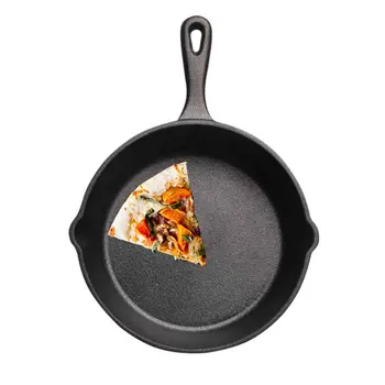 

Home Cast Iron Skillet Cookware Dining Tool Eggs Pancake Frying Pan Smooth Surface Kitchen Mini Non Stick For Induction Cooker