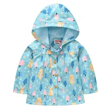 Chubasquero de moda para niños, chaquetas con estampado de un solo pecho para niñas, ropa de lluvia para niños de 1 a 6 años