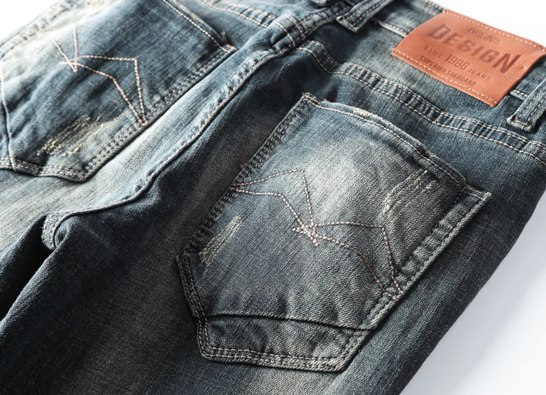Модные облегающие джинсы Broek Mannelijke Toevallige Potlood Jean Broek Potlood Pant Hoge Kwaliteit мужские джинсы из денима broek Mannen