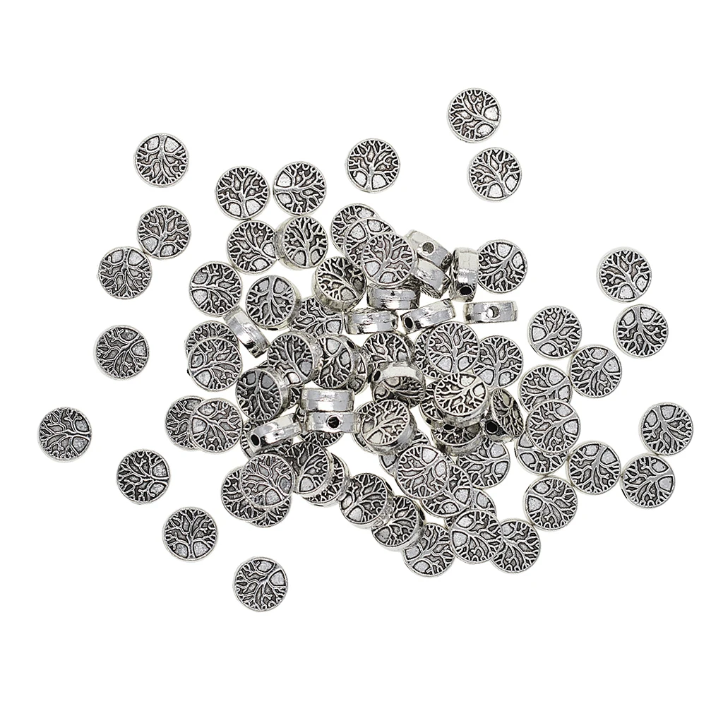 50 pcs Tree of Life Charms Pendant Bead DIY Crafting Gift Jewelry Findings  for necklaces bracelets earrings