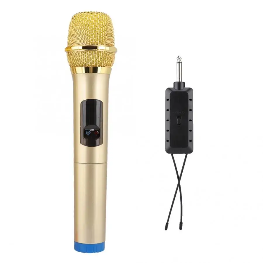 New Portable Wireless Handheld Microphone System Receiver Kit for Karaoke Speech Microphone System Receiver