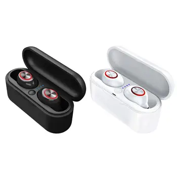 

Rechargeable Mini Bluetooth 5.0 Earphones HIFI TWS Wireless Touch Earbuds with MIC Support Protocols A2DP AVRCP HFP HSP